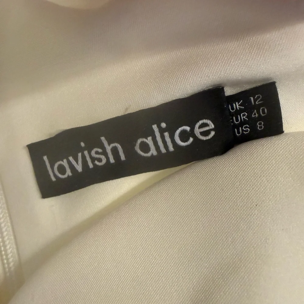 Lavish Alice Off-Shoulder Cape Jumpsuit US Size 8 - Picture 5 of 5